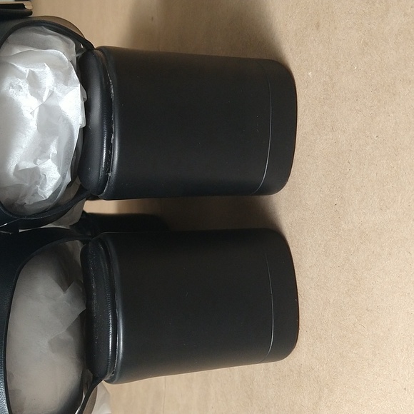 New with Tags, Forever 21 Black Wedge Sandals with Silver Buckles in size 7 - Picture 8 of 11